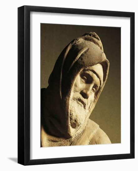 Nicodemus, Detail by Pieta Bandini-Michelangelo Buonarroti-Framed Giclee Print