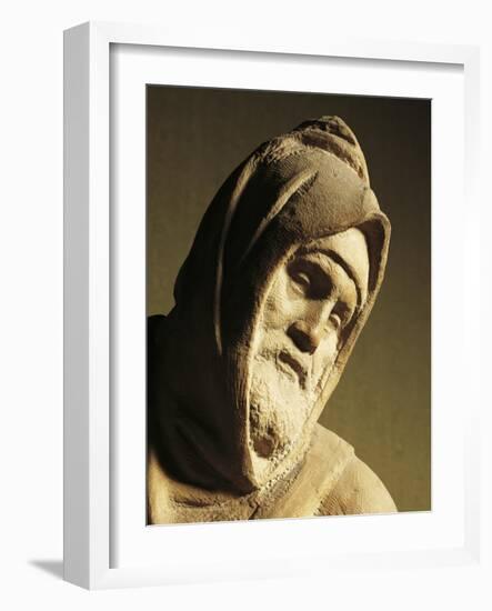 Nicodemus, Detail by Pieta Bandini-Michelangelo Buonarroti-Framed Giclee Print