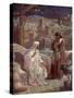 Nicodemus visits Jesus to hear his teachings - Bible-William Brassey Hole-Stretched Canvas
