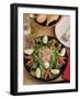 Nicoise Salad and Rolls Ready to Be Served-Gary Conner-Framed Photographic Print