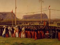 Military Exercises at Bagnoli Range Being Directed by King Ferdinand I-Nicola Palizzi-Giclee Print