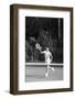 Nicola Pietrangeli Practises a Forehand Volley-null-Framed Photographic Print