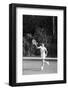 Nicola Pietrangeli Practises a Forehand Volley-null-Framed Photographic Print