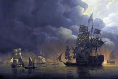 Anglo-Dutch Fleet in the Bay of Algiers-Nicolaas Baur-Framed Art Print
