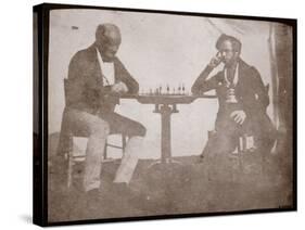 Nicolaas Henneman Contemplates His Move in a Game of Chess, September 1841-Talbot-Stretched Canvas