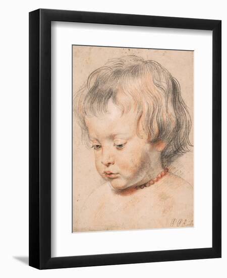 Nicolaas Rubens Wearing a Coral Necklace, Ca 1619-Peter Paul Rubens-Framed Giclee Print