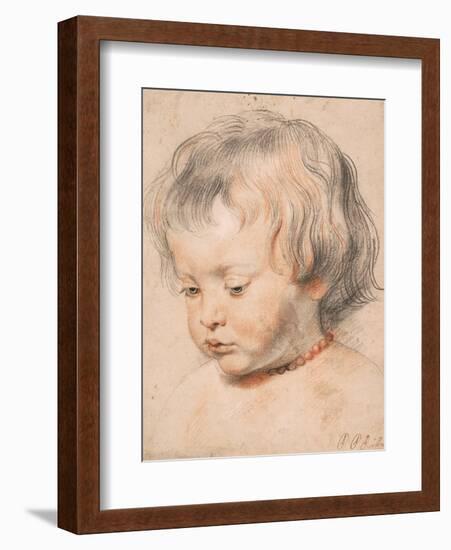 Nicolaas Rubens Wearing a Coral Neckless, c.1619-20-Peter Paul Rubens-Framed Giclee Print