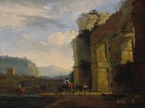 Italian Landscape with Ruins of an Aqueduct, 1675-Nicolaes Berchem-Giclee Print