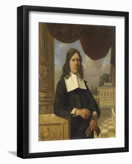 Nicolaes Eichelberg Haarlem Merchant, Husband of Helena Van Der Schalcke-Job Adriaensz Berckheyde-Framed Art Print