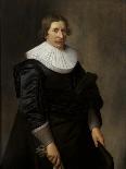 Portrait of a Lady, C.1630 (Oil on Oak Panel)-Nicolaes Eliasz-Framed Stretched Canvas