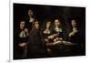 Nicolaes Maes (1634-1693). Dutch Golden Age Painter. Six Deans of the Amsterdam Guild of Surgeons-Nicolaes Maes-Framed Giclee Print