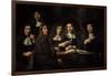 Nicolaes Maes (1634-1693). Dutch Golden Age Painter. Six Deans of the Amsterdam Guild of Surgeons-Nicolaes Maes-Framed Giclee Print