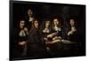 Nicolaes Maes (1634-1693). Dutch Golden Age Painter. Six Deans of the Amsterdam Guild of Surgeons-Nicolaes Maes-Framed Giclee Print