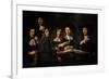 Nicolaes Maes (1634-1693). Dutch Golden Age Painter. Six Deans of the Amsterdam Guild of Surgeons-Nicolaes Maes-Framed Giclee Print