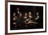 Nicolaes Maes (1634-1693). Dutch Golden Age Painter. Six Deans of the Amsterdam Guild of Surgeons-Nicolaes Maes-Framed Giclee Print