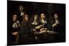 Nicolaes Maes (1634-1693). Dutch Golden Age Painter. Six Deans of the Amsterdam Guild of Surgeons-Nicolaes Maes-Mounted Giclee Print