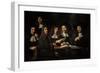 Nicolaes Maes (1634-1693). Dutch Golden Age Painter. Six Deans of the Amsterdam Guild of Surgeons-Nicolaes Maes-Framed Giclee Print