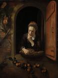 Young Woman at a Cradle, 1652 - 1662-Nicolaes Maes-Art Print