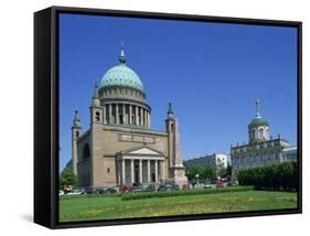 Nicolai Church in Potsdam, Brandenburg, Germany, Europe-Hans Peter Merten-Framed Stretched Canvas