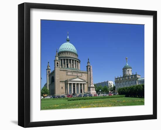 Nicolai Church in Potsdam, Brandenburg, Germany, Europe-Hans Peter Merten-Framed Photographic Print