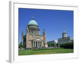 Nicolai Church in Potsdam, Brandenburg, Germany, Europe-Hans Peter Merten-Framed Photographic Print