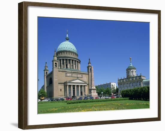 Nicolai Church in Potsdam, Brandenburg, Germany, Europe-Hans Peter Merten-Framed Photographic Print