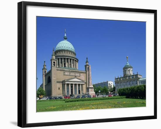 Nicolai Church in Potsdam, Brandenburg, Germany, Europe-Hans Peter Merten-Framed Photographic Print