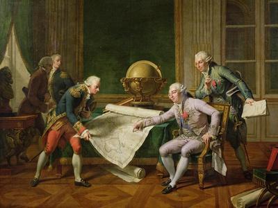 Louis XVI (1754-93) Giving Instructions to La Perouse, 29th June 1785, 1817