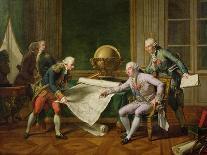 Louis XVI of France Giving His Instructions to the Comte De Laperouse, 1785-Nicolas Andre Monsiau-Giclee Print