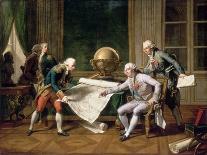 Louis XVI Gives Instructions to Captain La Pérouse, 29 June 1785-Nicolas André Monsiaux-Stretched Canvas