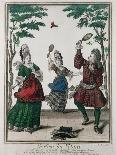 Elegant Company Playing Backgammon-Nicolas Arnoult-Giclee Print