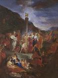 Noah's Sacrifice, C1688-1736-Nicolas Bertin-Stretched Canvas