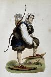 Samoiede, Inhabitant of Siberia, Colored Engraving from Customs of Asia-Nicolas Dally-Mounted Giclee Print