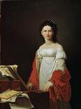 Portrait of the Singer Anna Borunova, 1821-Nicolas de Courteille-Stretched Canvas