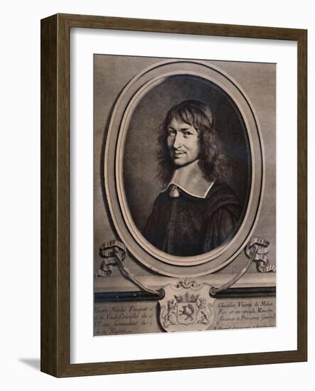 Nicolas Fouquet, Finance Minister to Louis XIV of France, 17th century (1894)-Robert Nanteuil-Framed Giclee Print