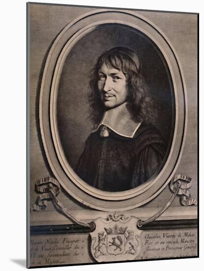 Nicolas Fouquet, Finance Minister to Louis XIV of France, 17th century (1894)-Robert Nanteuil-Mounted Giclee Print