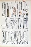 Surgical Instruments For Tonsil Operations, Traite Complet de L'Anatomie de L'Homme-Nicolas Henri Jacob-Framed Stretched Canvas