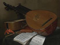 Still Life with a Lute and a Guitar-Nicolas Henri Jeaurat de Bertry-Giclee Print