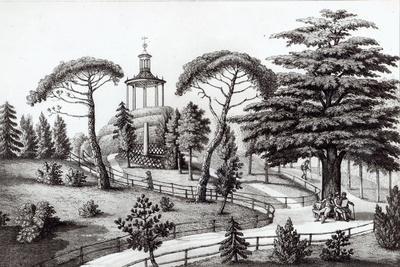 The Labyrinth from the Jardin des Plantes, Paris, engraved by Francois Aubertin