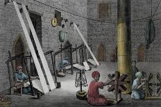 Interior of Weaver's Workshop, Vol.II, Description of Egypt, c.1822-Nicolas Jacques Conte-Laminated Giclee Print