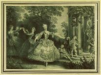 Dance before a Fountain, c.1724-Nicolas Lancret-Stretched Canvas