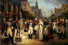 Napoleon Bonaparte (1769-1821) Receiving Queen Louisa of Prussia (1776-1810) at Tilsit-Nicolas Louis Francois Gosse-Framed Giclee Print