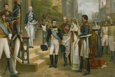 Napoleon Bonaparte (1769-1821) Receiving Queen Louisa of Prussia (1776-1810) at Tilsit-Nicolas Louis Francois Gosse-Framed Giclee Print