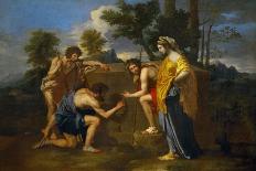 A Couple Making Music in a Landscape-Nicolas Poussin-Giclee Print