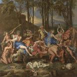 Apollo and Daphne, C.1635-Nicolas Poussin-Giclee Print