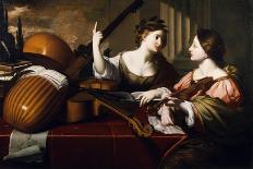 Divine Inspiration of Music, c.1640-Nicolas Regnier-Mounted Giclee Print