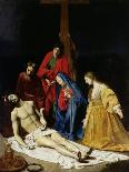 Christ on the Cross with the Virgin, Mary Magdalene, St. John and St. Francis of Paola-Nicolas Tournier-Giclee Print