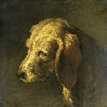 Head of a Dog, by Nicolas Toussaint Charlet, C. 1820-45-Nicolas Toussaint Charlet-Art Print