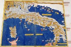 Ptolemaic Map of Italy, 1482-Nicolaus Germanus-Stretched Canvas