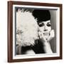 Nicole de la Marge in a Peter Shepherd Velvet Cap, 1965-John French-Framed Giclee Print